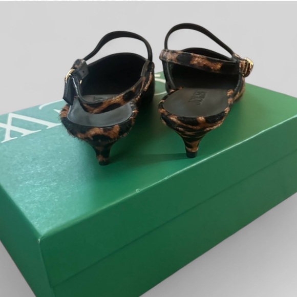 J.Crew Robin slingback Cheetah kitten heels 7.5 Brand New in Box - Picture 6 of 10